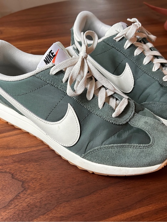 Nike Shoes - Nike womens Green and White Retro Trainer Sneakers size 8.5